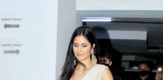 Katrina Kaif in a ivory arpita mehta pre-draped saree for her pre-wedding event-2