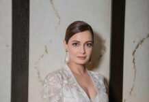 Dia mirza in a white jacket set by anita dongre-1