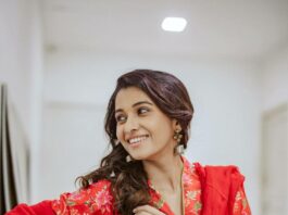 Priya Bhavani shankar in red anarkali by culture people2