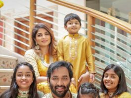 Vishnu Manchu in label vida outfits for ugadi'22