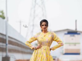 priya mani raj in a yellow anarklai dress by sushma reddy for dhee14-1