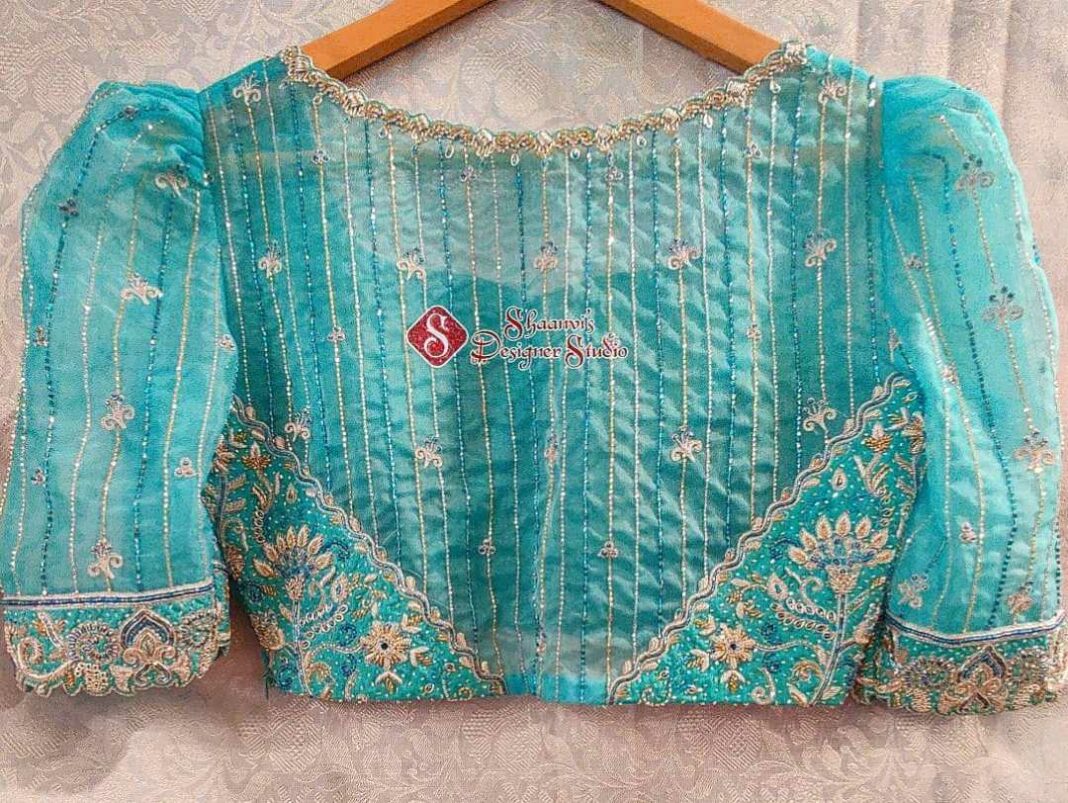 12 Hand-embroidered blouse designs that will brighten your silk sarees!