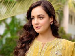 dia mirza in yellow kurta set by misri-1