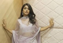 eesha rebba in lilac lehenga by suvarna mandir2