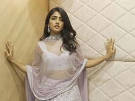 eesha rebba in lilac lehenga by suvarna mandir2