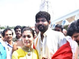 nayanthara vignesh in traditional at tirupati1