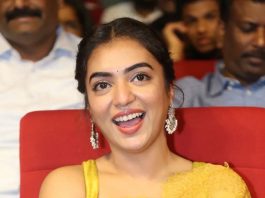 nazriya nazim in yellow torani saree at ante sundaraniki pre release event