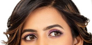 niharika konidela in a purple dress by world of ra2