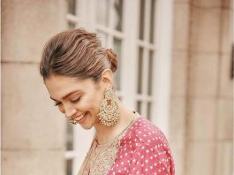 deepika padukone in a pink kurta set3