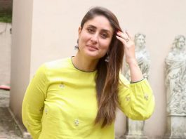 kareena kapoor khan in lime green raw mango kurta set at lcs