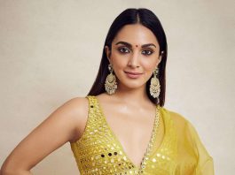 kiara advani in yellow lehenga by monika and nidhi1