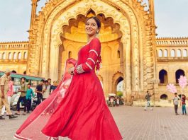 ananya panday in pink anarkali by devnaagri for liger1