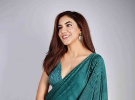 ritu varma in a green saree by geethika kanumili2