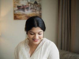 aparna balamurali in white salwar by she designers for sundari gardens promotions1