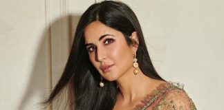 katrina kaif in a pastel saree by sabyasachi at filmfare1