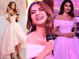 pooja hegde in pink gauri and nainika gown for siima'22-featured