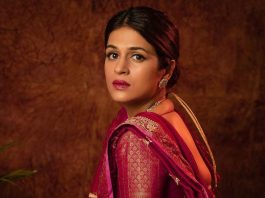 shraddha das in a magenta half saree by varahi couture for dhee14-2