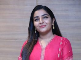 rajisha vijayan in a pink kurta set by jugalbandhi for sardar pre release event2