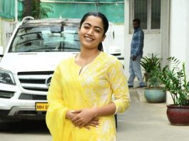 rashmika mandanna in yellow salwar suit post shoot2