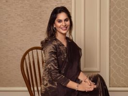 upasana konidela in a brown tissue silk salwar by yavi1