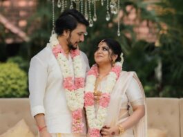 manjima mohan-gautham karthik wedding pics2