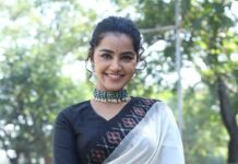 anupama parameswaran in white saree at 18 pages promotions1