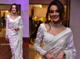 seerat kapoor in varun chakkilam white saree