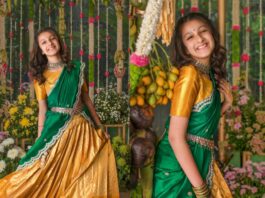 sitara ghattamannei ugadi half saree