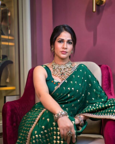 Green and Glamorous: Lavanya Tripathi looks stunning at Art by Sia ...