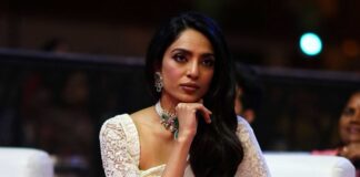 sobhita dhulipala in white saree _at ps 2 pre release eventt hyderabad