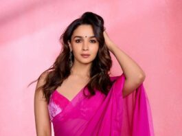 alia bhatt rani pink saree (4)