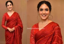 ritu varam red saree majaka trailer launch