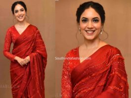 ritu varam red saree majaka trailer launch