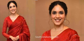 ritu varam red saree majaka trailer launch